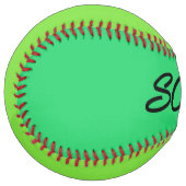 Softball Score de balle douce verte et citron vert (Devant gauche)