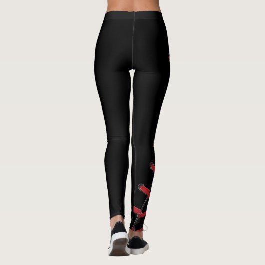 Softball-seizoen Leggings (Achterkant)