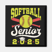 Softball Senior 2025 Afstuderende speler Atleet Magneet (Voorkant)