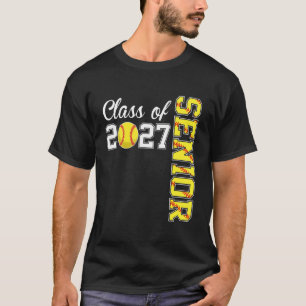 Softball Senior 2027 Klas van 27 Afstuderen T-shirt
