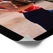 Softball Senior Afstuderen 6 Fotocollage Poster (Hoek)