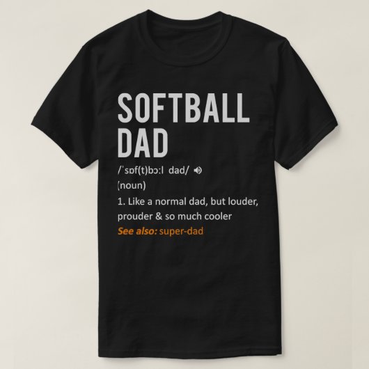 Softball Shirt Fathers Day Gift Son (Design voorkant)