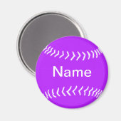 Softball Silhouette Magnet violet (Recto/Verso)