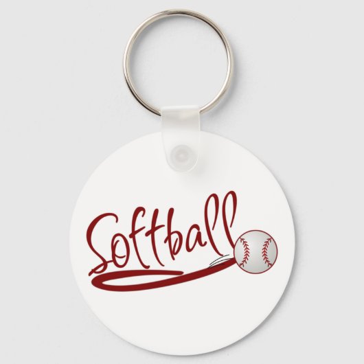 Softball Sleutelhanger (Voorkant)