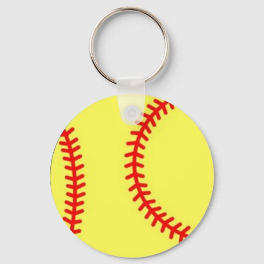 Softball-Sleutelhanger Sleutelhanger (Voorkant)