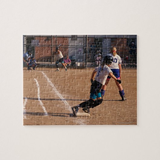 Softball-spel Legpuzzel (Horizontaal)
