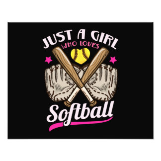 Softball-speler voor Softball Catcher Foto Afdruk