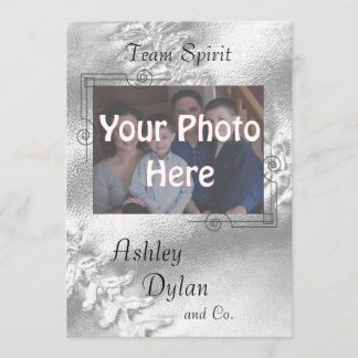 Softball Sports Blended Family Photo Wedding Kaart