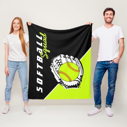 Softball Squad Fleece Deken (In situ)