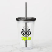 Softball Squad Tumbler Acryl Drinkbeker (Voorkant)