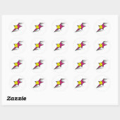 Softball Star Ronde Sticker (Vel)