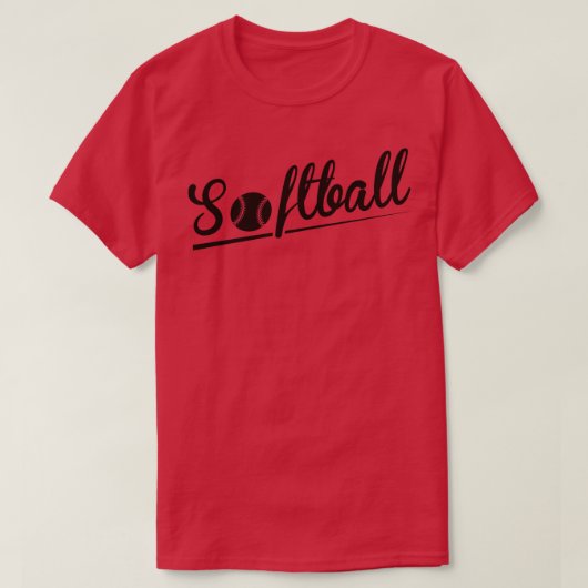 Softball T-shirt (Design voorkant)