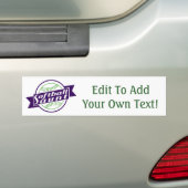 Softball tante bumpersticker (Op auto)