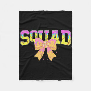 Softball Team Ijsje Drip Speldag Familie Matchende Fleece Deken