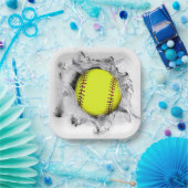 Softball-team Napkins Papieren Bordje (Feest)