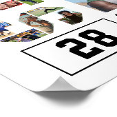 Softball Team Senior Afstuderen Fotocollage Poster (Hoek)