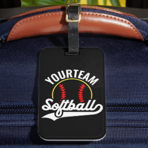 Softball Team Speler VOEG NAAM TOE Personalized Le Bagagelabel
