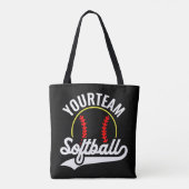 Softball Team Speler VOEG NAAM TOE Personalized Le Draagtas (Achterkant)
