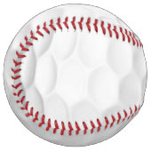 Softball Texture de balle de golf blanche gaufree (Devant gauche)