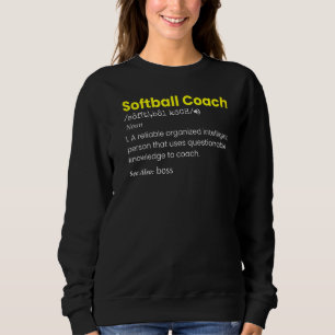 Softball-trainer voor coachen trui