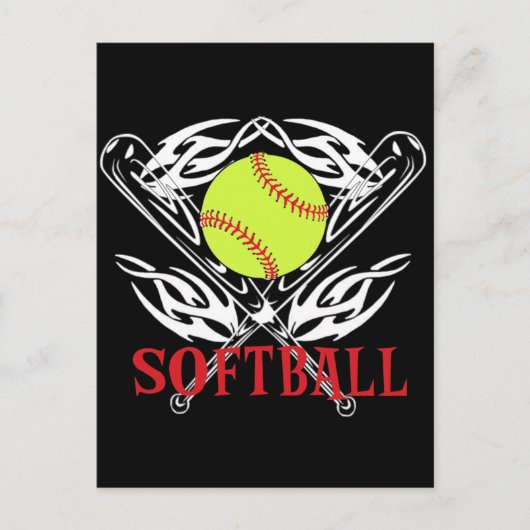 Softball Tribal Briefkaart (Voorkant)