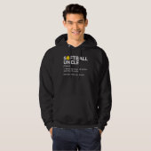 Softball Uncle Definition Best Uncle Ever Hoodie (Voorkant volledig)