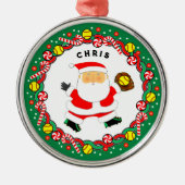 Softball Vacances cadeau ornement en céramique (Devant)