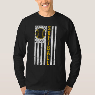 Softball Vlag Softball Coach Outfit Softball Pla T-shirt
