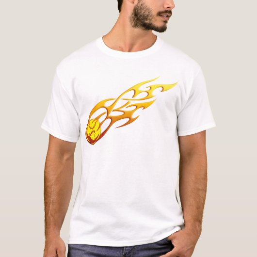 Softball-vlam T-shirt (Voorkant)