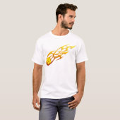 Softball-vlam T-shirt (Voorkant volledig)