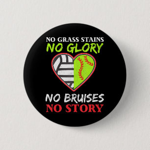 Softball Volleybal voor Team Sport Hobby Speler Ronde Button 5,7 Cm