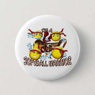 Softball Warrior Ronde Button 5,7 Cm