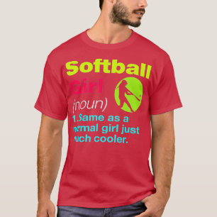 Softball Woman Pitcher Moeder Definition Funny T-shirt