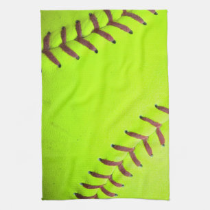 Softball Yellow Fast Pitch 8U Serviette de cuisine