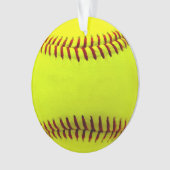  Softball Yellow Team Ornament (voorkant)