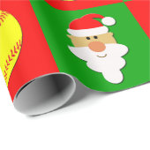 Softballen en kerstbal met kerstbal cadeaupapier (Rol Hoek)