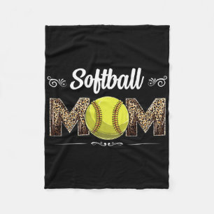 Softbalmoeder Luipaard Grappige Bal Moeder Moederd Fleece Deken