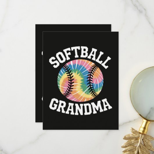 Softbaloma Bedankkaart (Voorkant / Achterkant in situ)