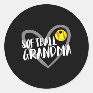 Softbaloma oma _4 ronde sticker