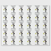 Softbalspeler Coach Sportfeest Cadeaupapier (Vlak)