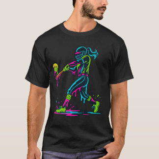 Softbalspeler met ijsdruppel Softbal Drip T-shirt