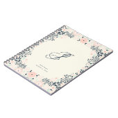 Softest Monogram | Floral Personal Custom Notitieboek (Linkerzijde)