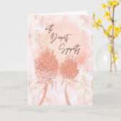 Softest Peach – Heartfelt Sympathy Card Kaart (Gele Bloem)