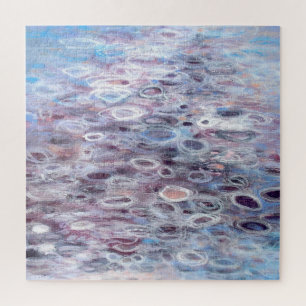 Softest Serenade - Paarse Abstracte cirkels Kunst Legpuzzel