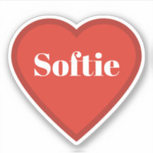 Softie Heart Sticker - Herkenbare Mood Sticker