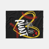 Softll Aunt, Auntie, Softll, Softll Heart  Fleece Deken (Voorkant (Horizontaal))