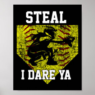 Softll Catcher Steel Ik durf het aan Grappige Spel Poster