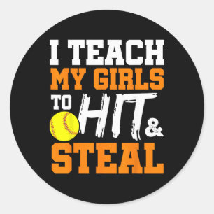 Softll Coach Ik Leer Mijn Meisjes Slaan En Stelen Ronde Sticker