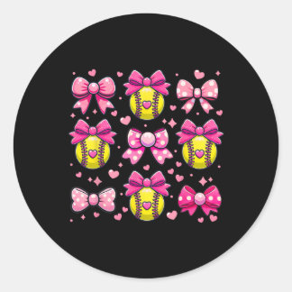 Softll Coquette Bow Softll Mom Moederdag Softll Ronde Sticker