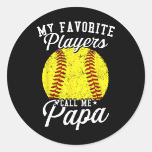 Softll-pappies Mijn favoriete Softll-speler noemt Ronde Sticker